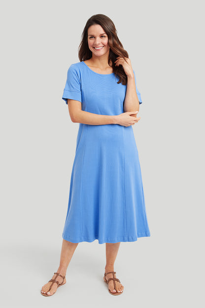 Adini Amy Dress Organic Slub Rib