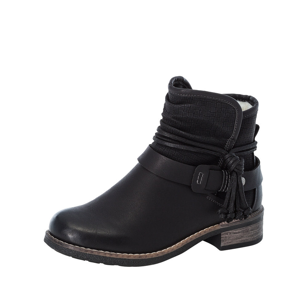 Rieker Black Ankle Boot 94689