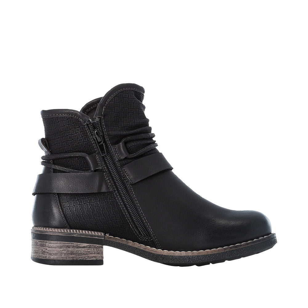 Rieker Black Ankle Boot 94689