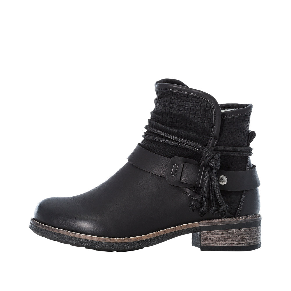 Rieker Black Ankle Boot 94689