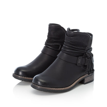 Rieker Black Ankle Boot 94689