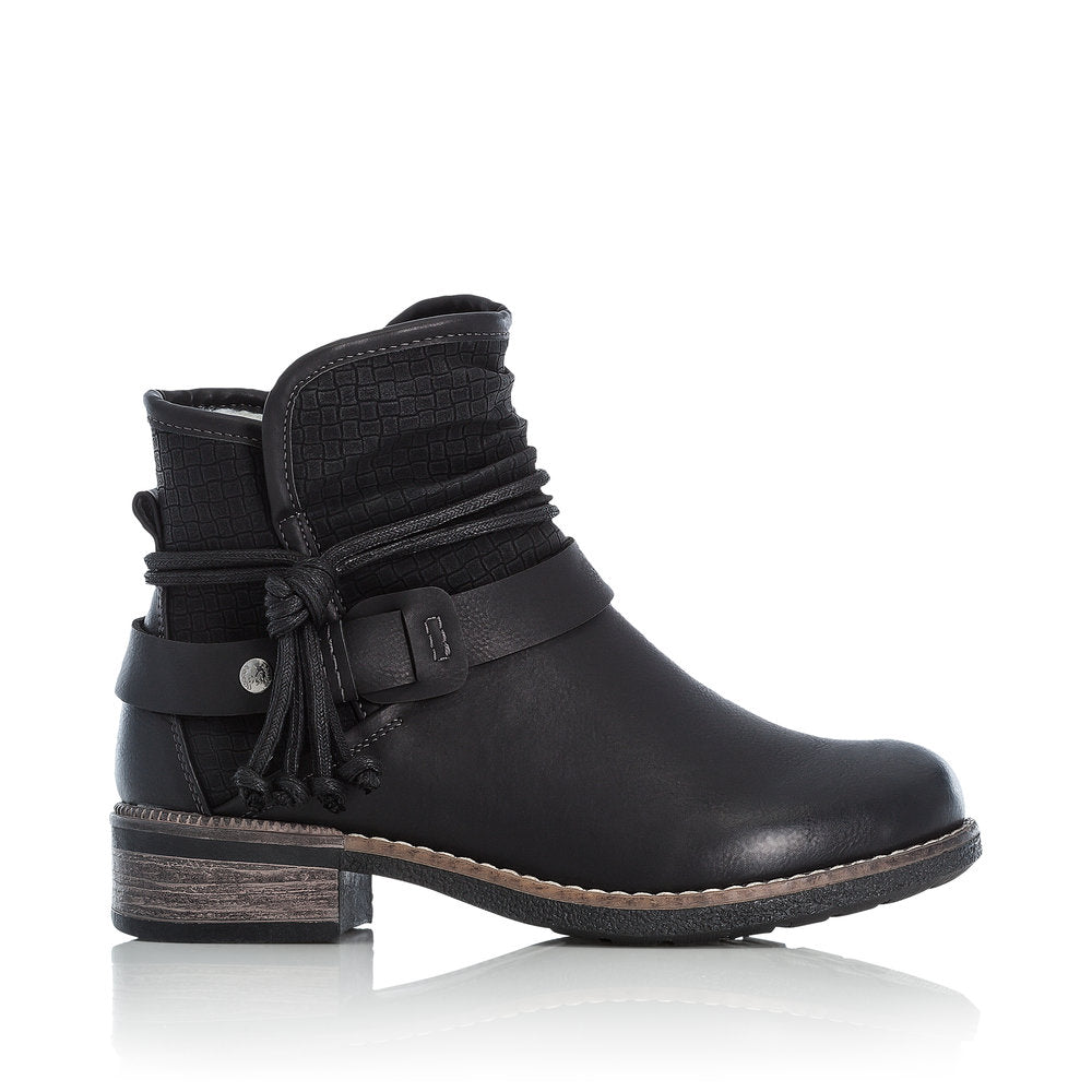 Rieker Black Ankle Boot 94689