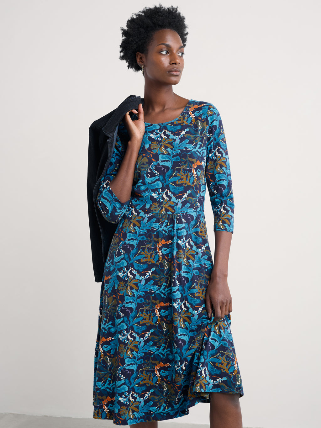 Seasalt April Jersey Dress-Dress-White finn