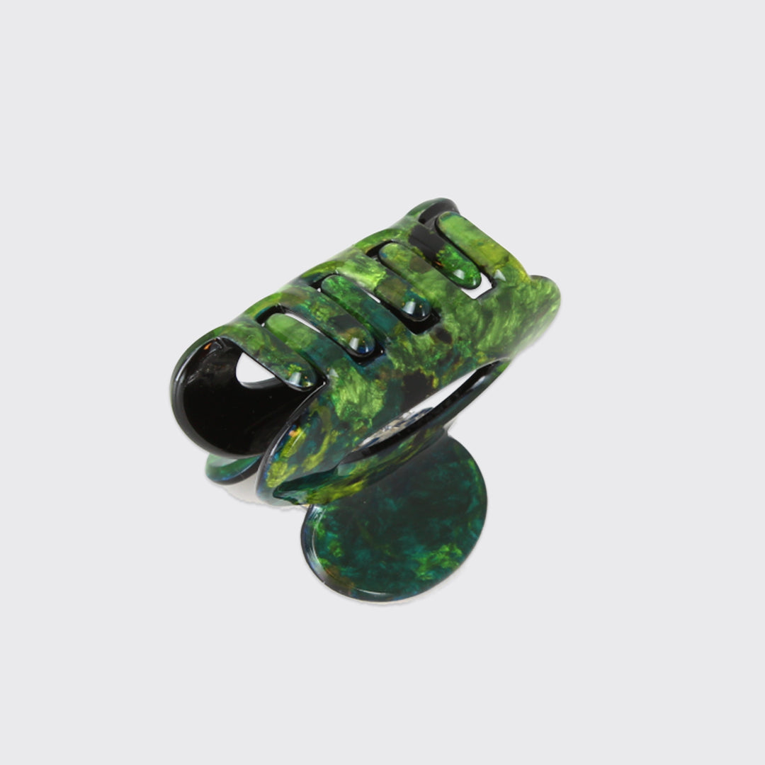 ATHENA SMALL CLAW CLIP- GREEN