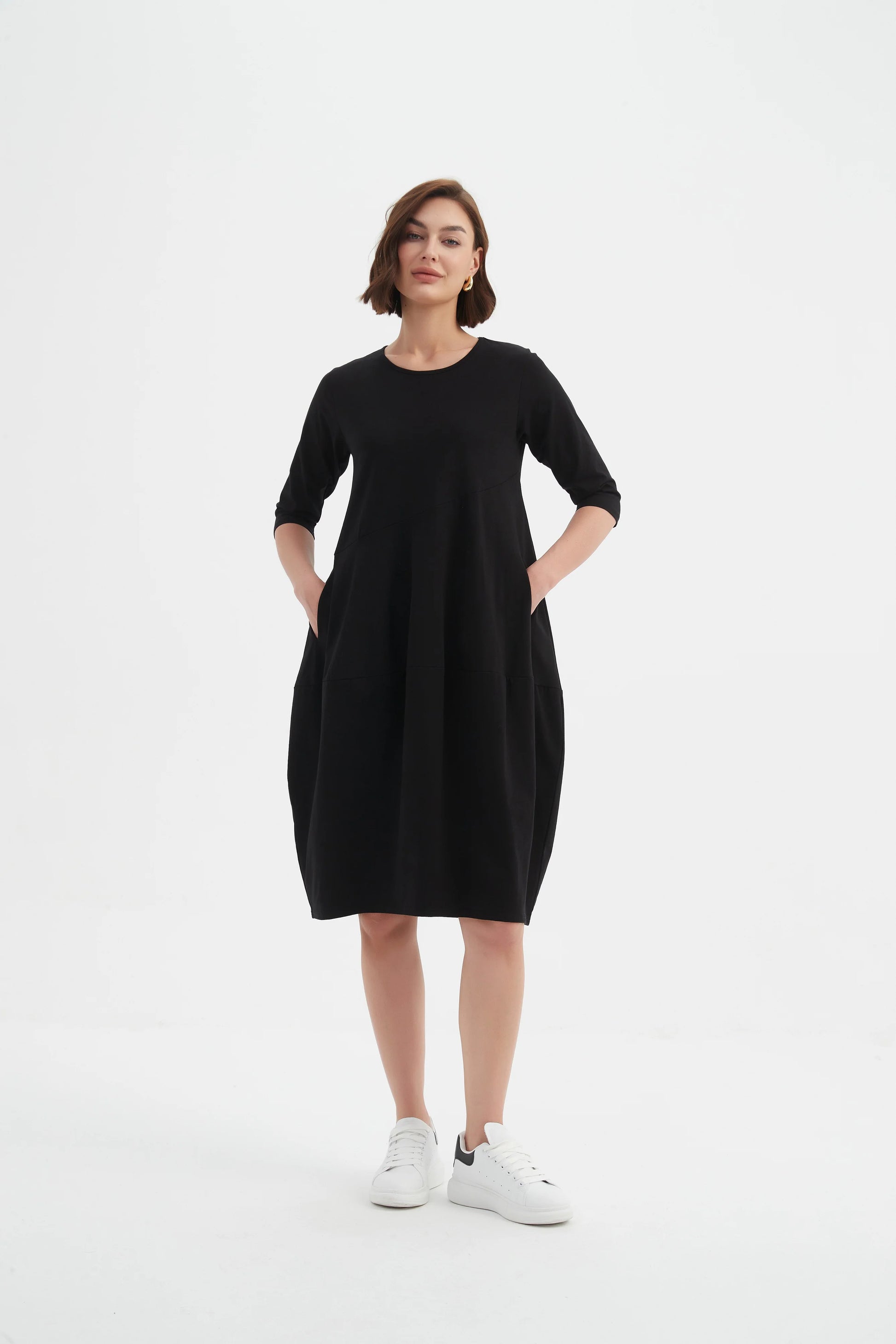 Tirelli Diagonal Seam Winter Dress