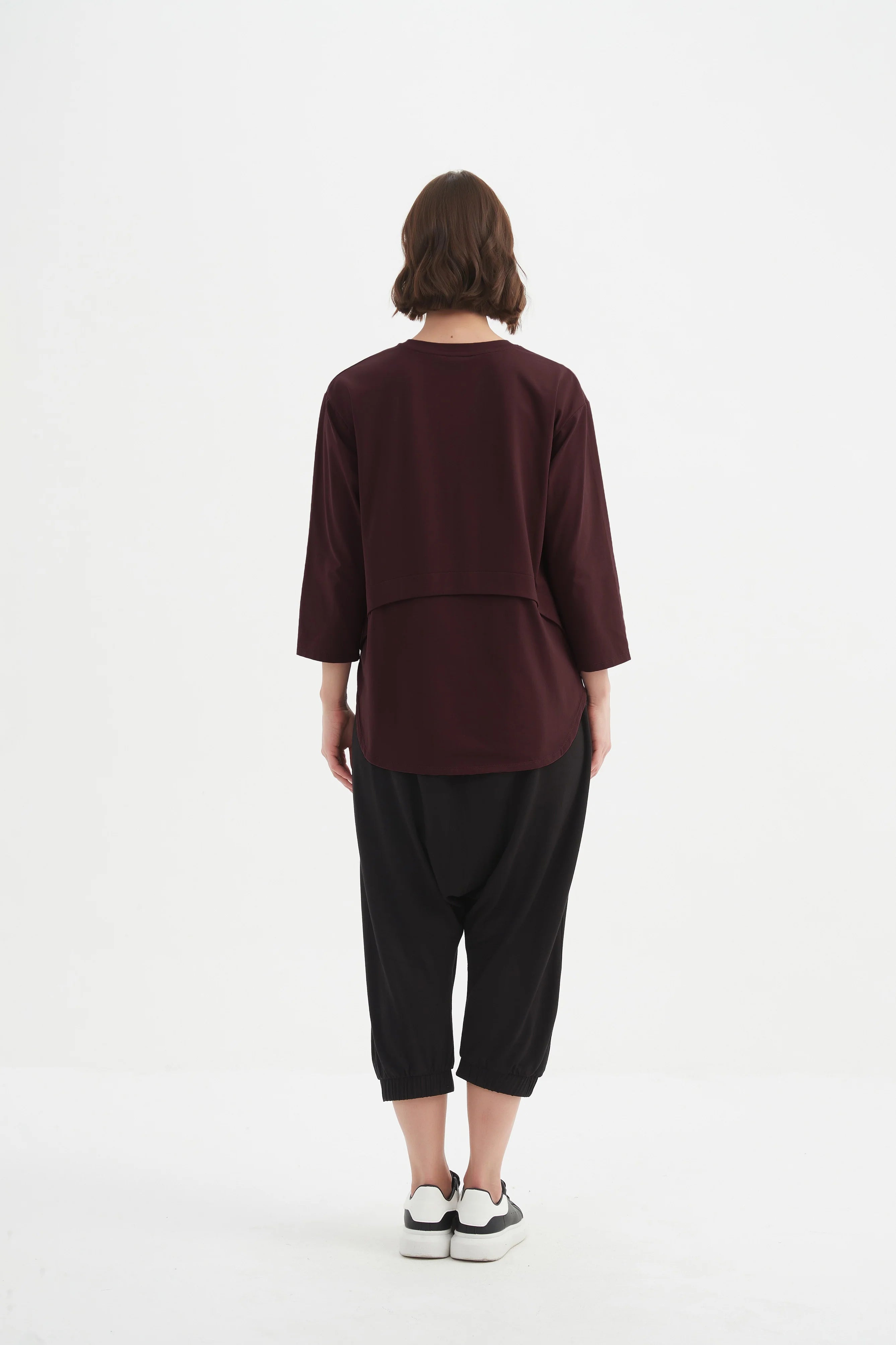 Tirelli Curved Seam Top-Tops-White finn