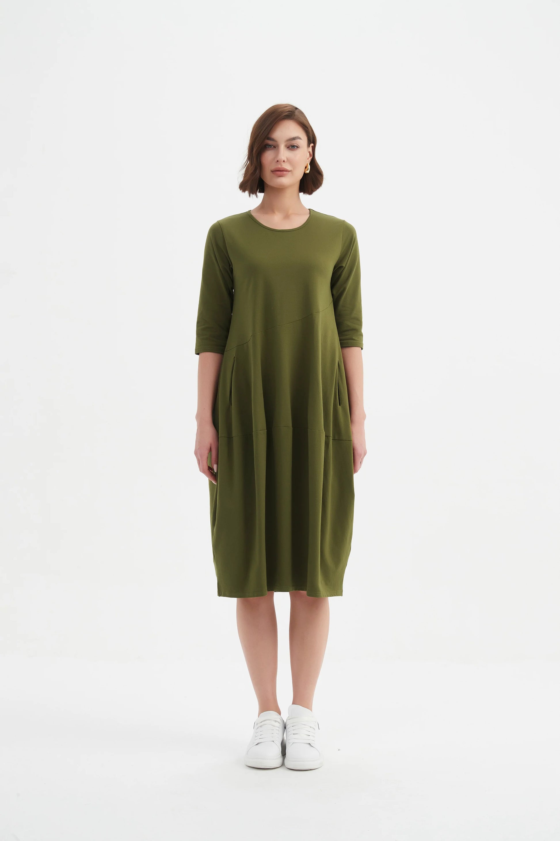 Tirelli Diagonal Seam Winter Dress