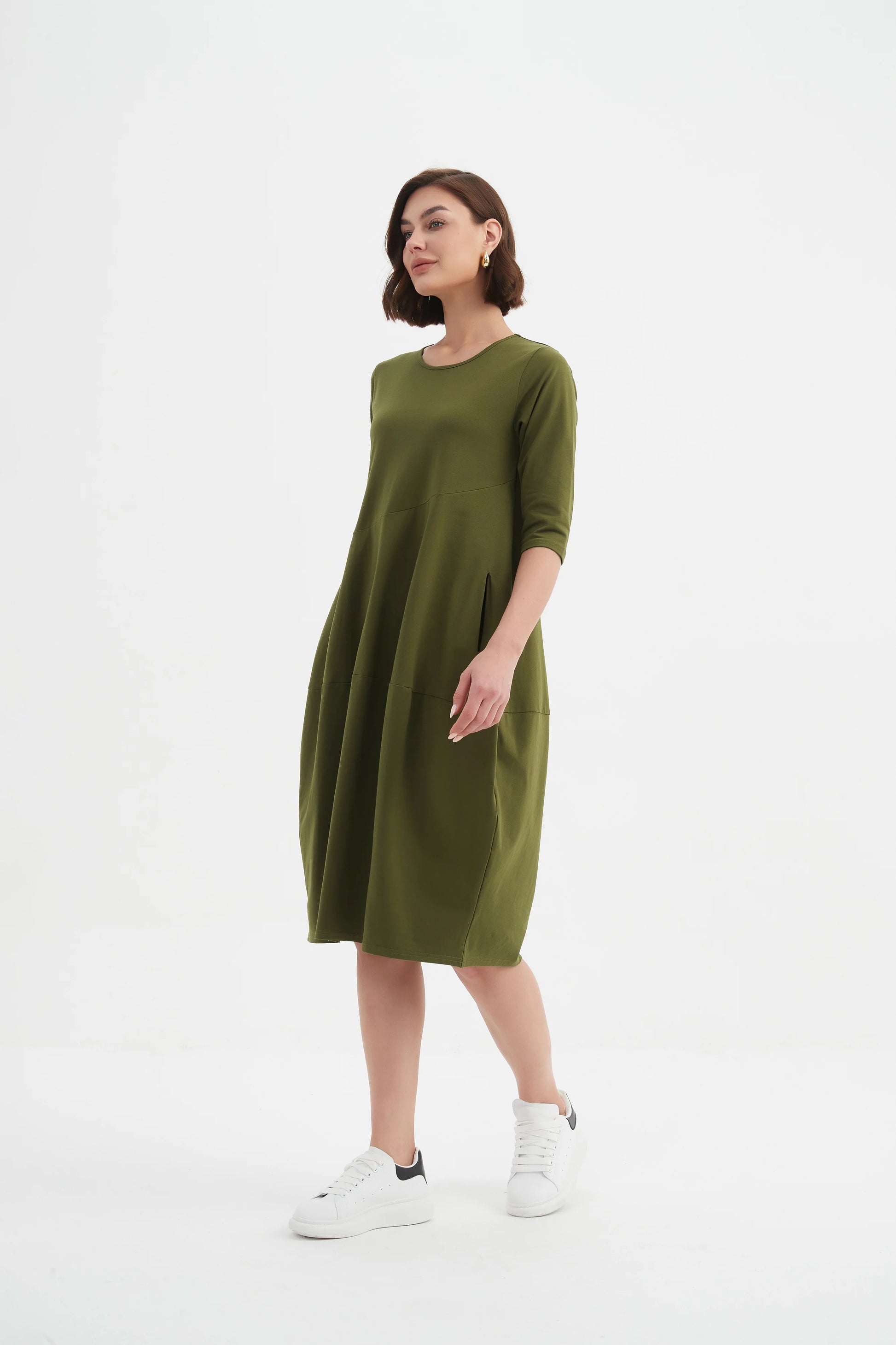 Tirelli Diagonal Seam Winter Dress