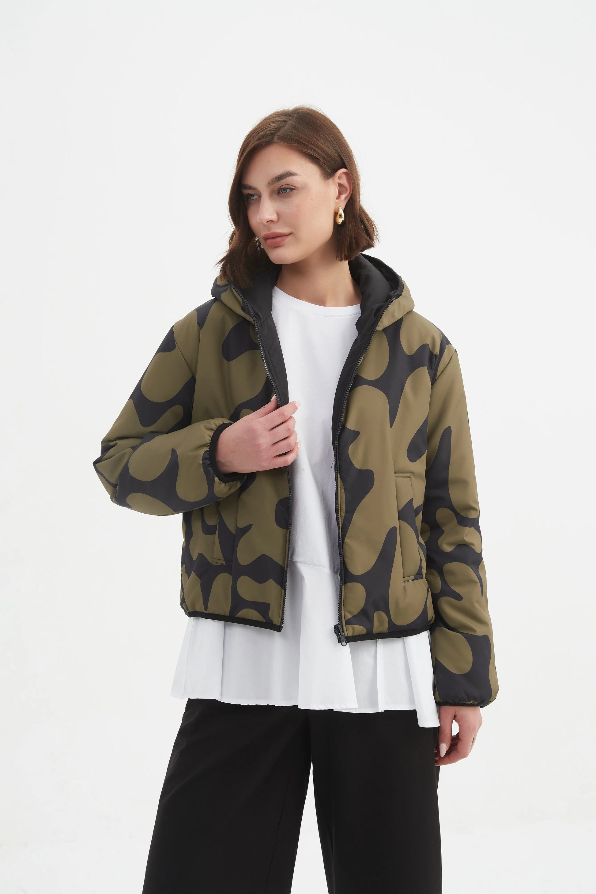 Tirelli Reversible Print Puffer Jacket