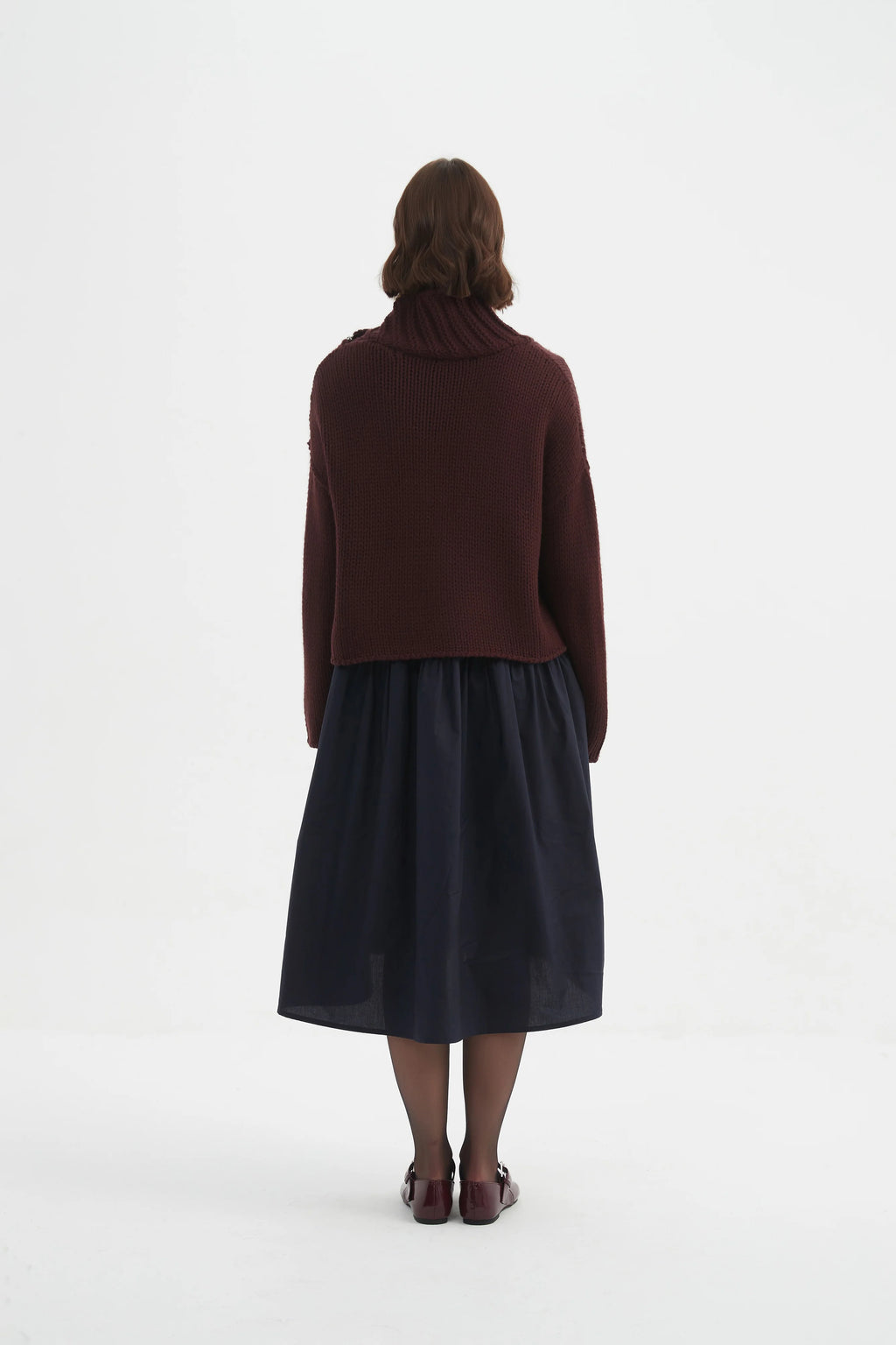 Tirelli Zip Collar Cardigan