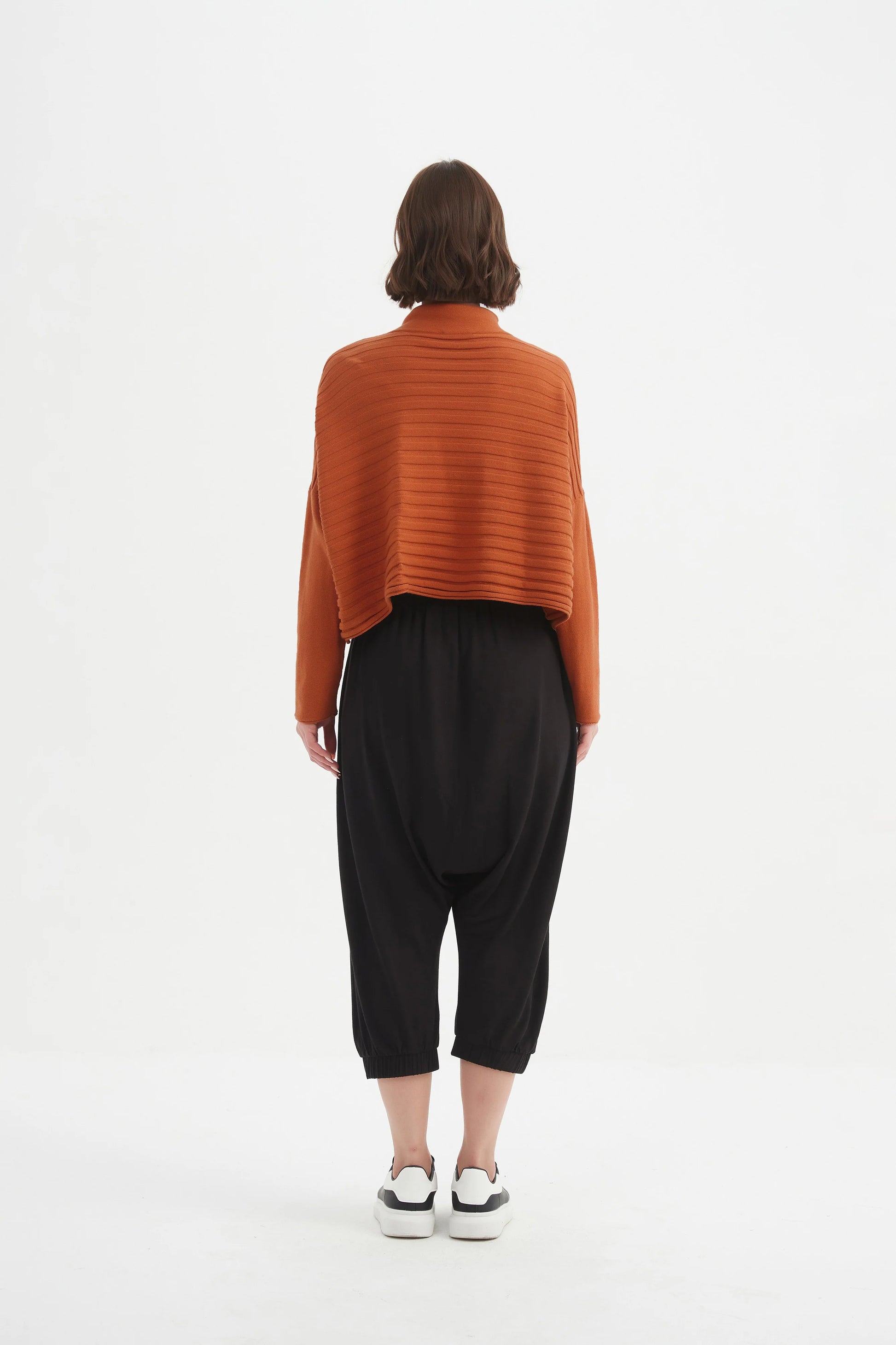 Tirelli Cowl Neck Button Knit