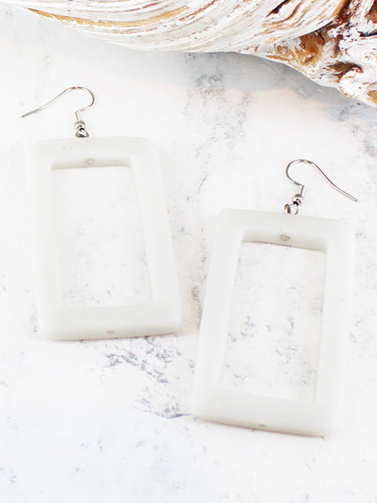 Resin Rectangular Earring