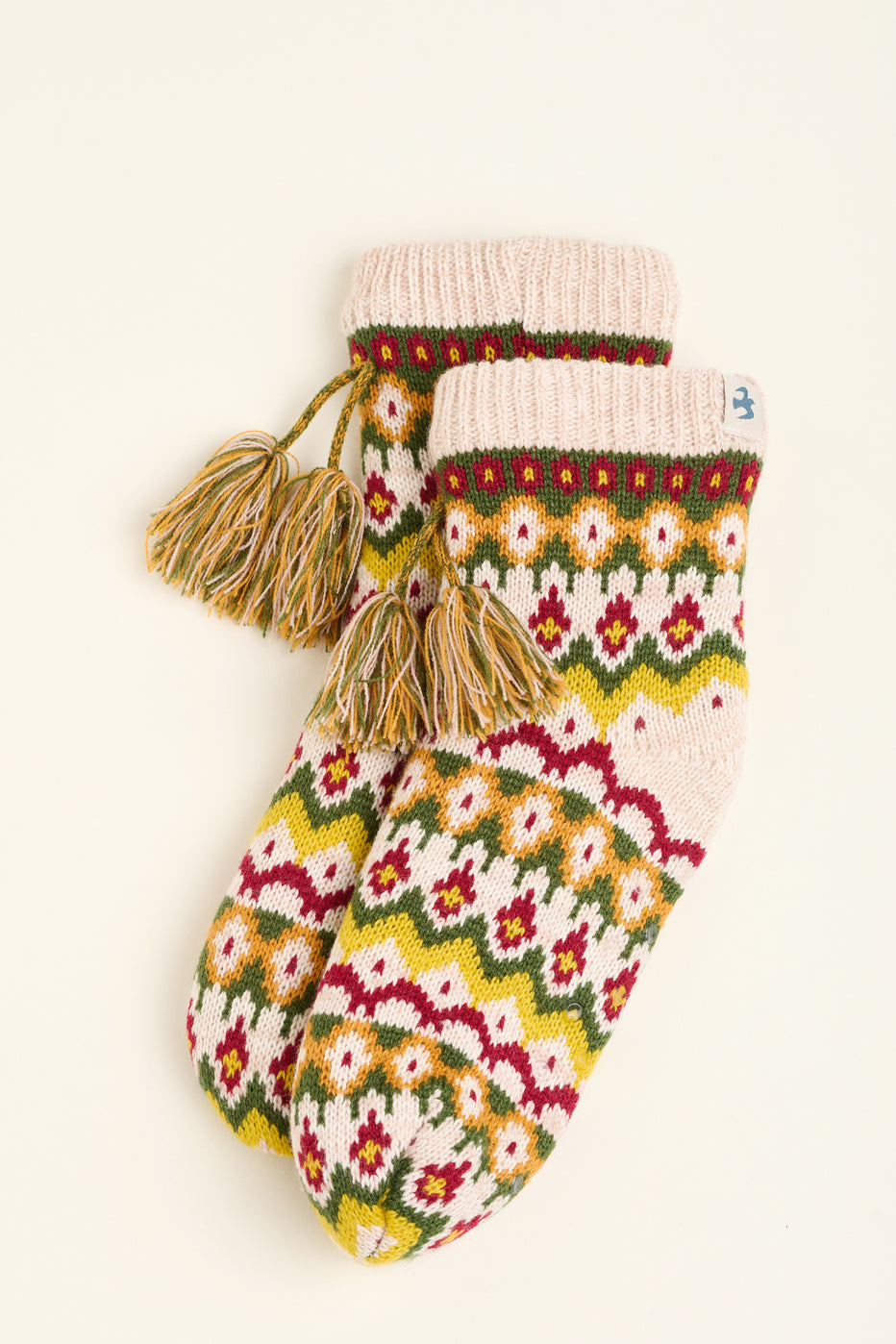 Brakeburn Fairisle Knitted Slipper Sock