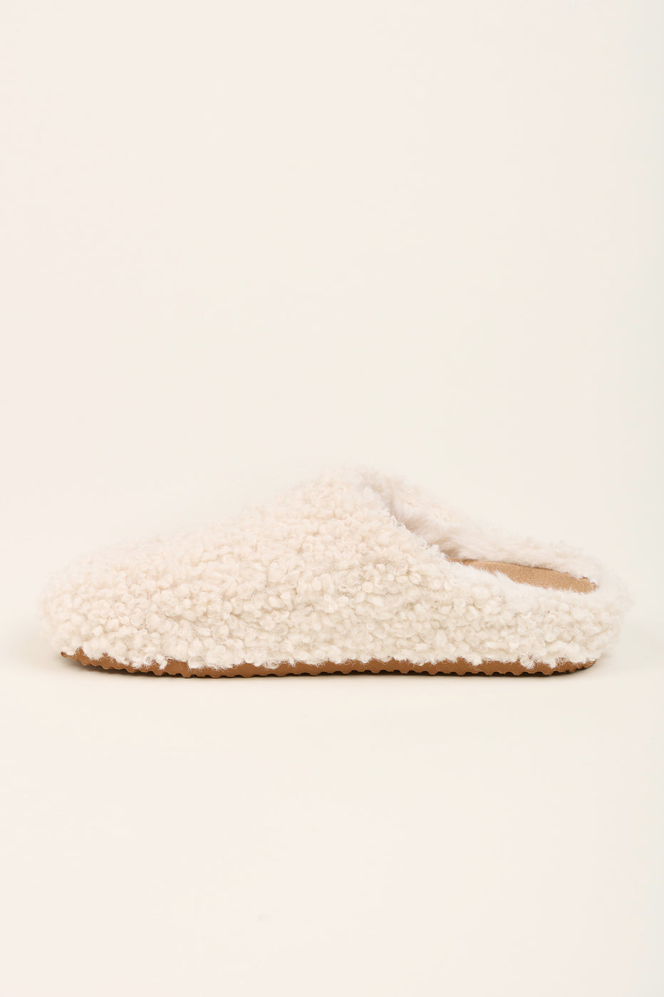 Brakeburn Cream Boucle Slipper