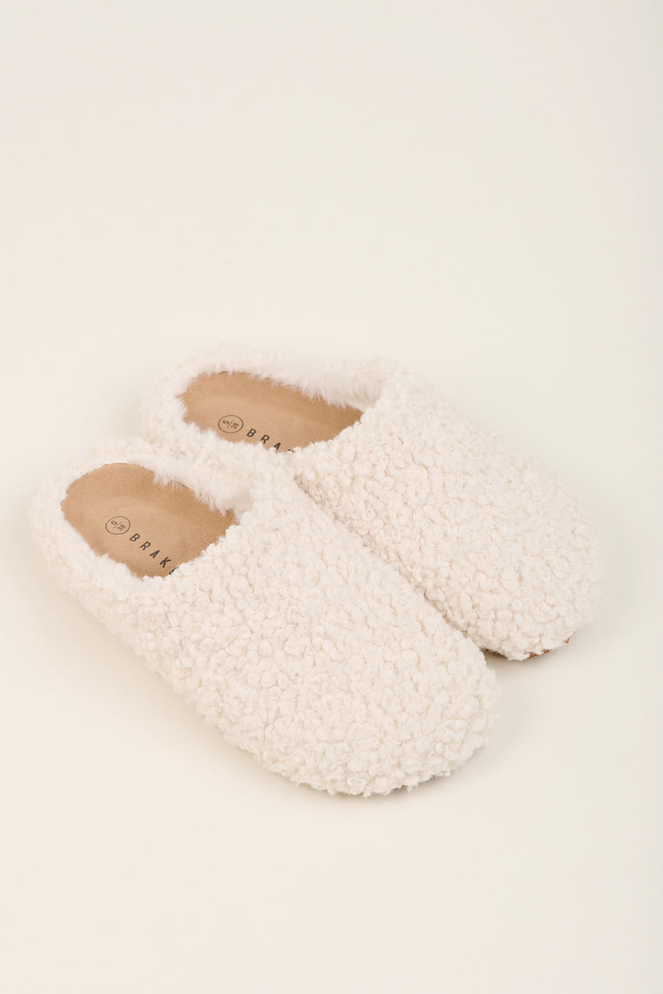 Brakeburn Cream Boucle Slipper