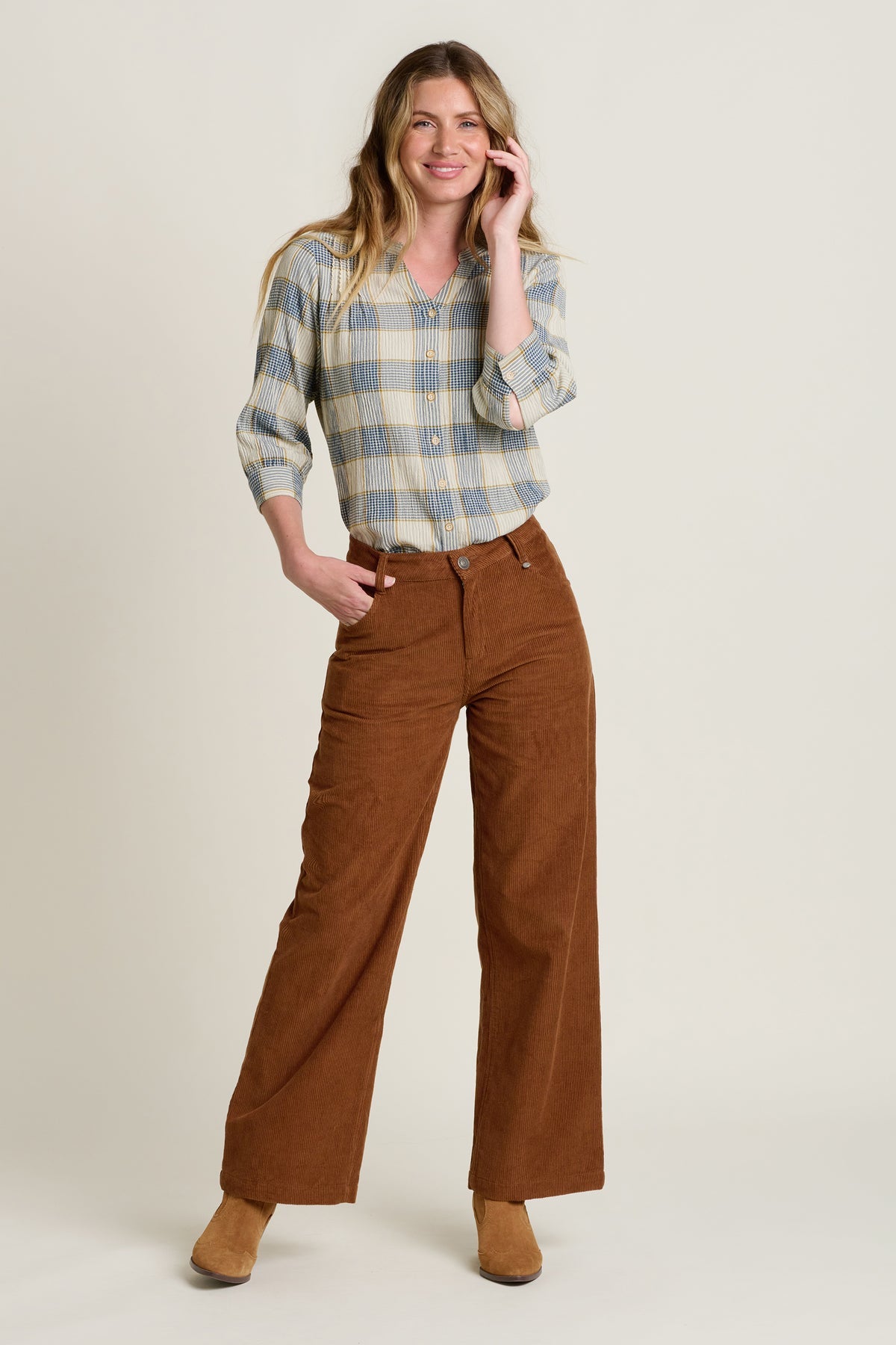 Brakeburn Wide Leg Cord Trouser