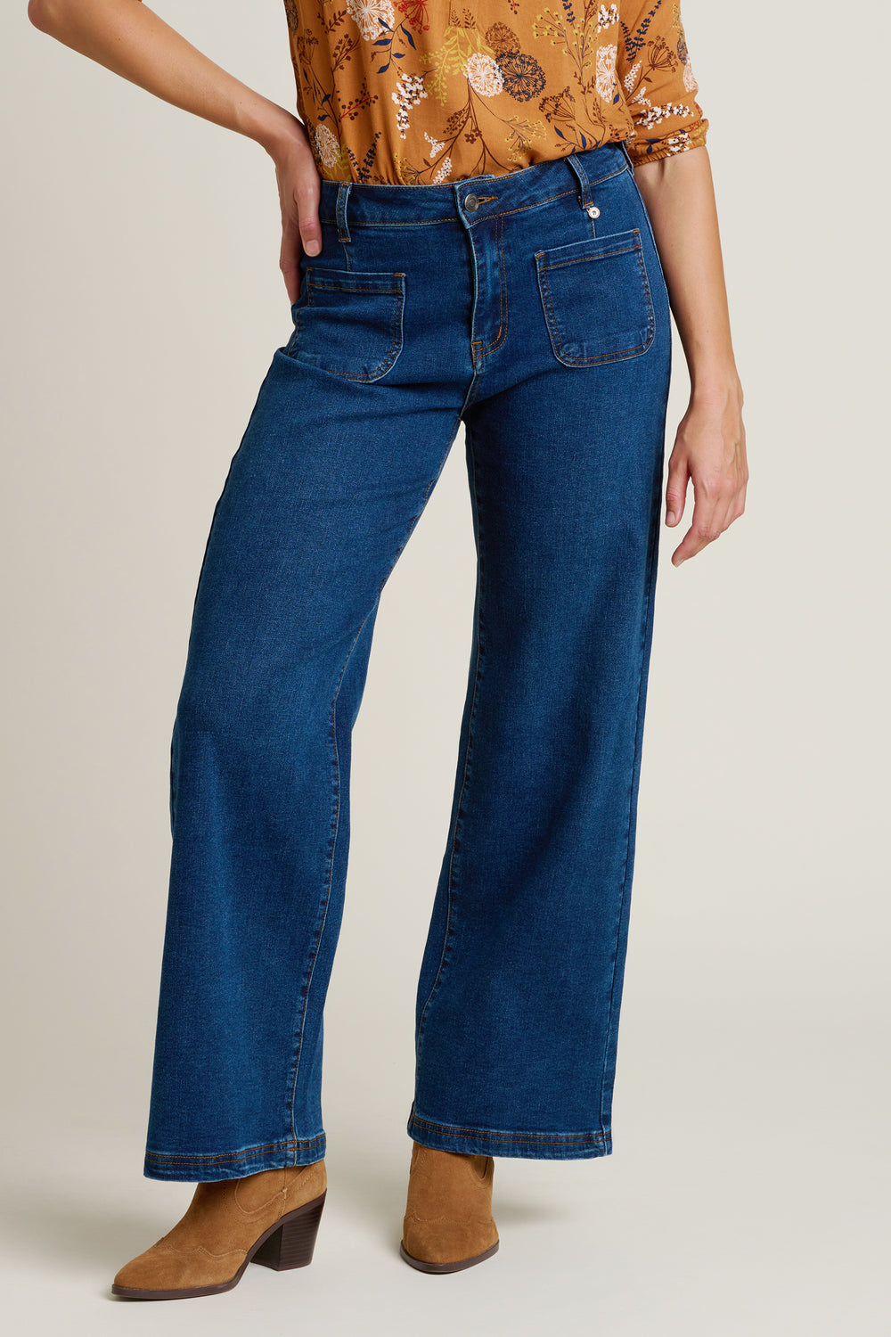 Brakeburn Wide Straight Leg Jeans