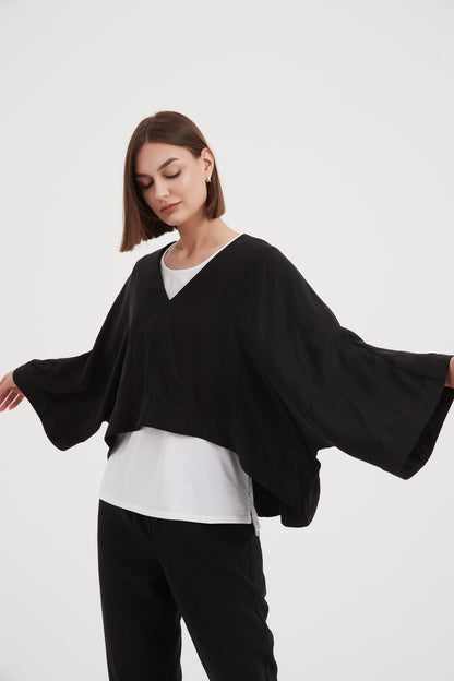 Tirelli V-Neck Oversized Layer Top