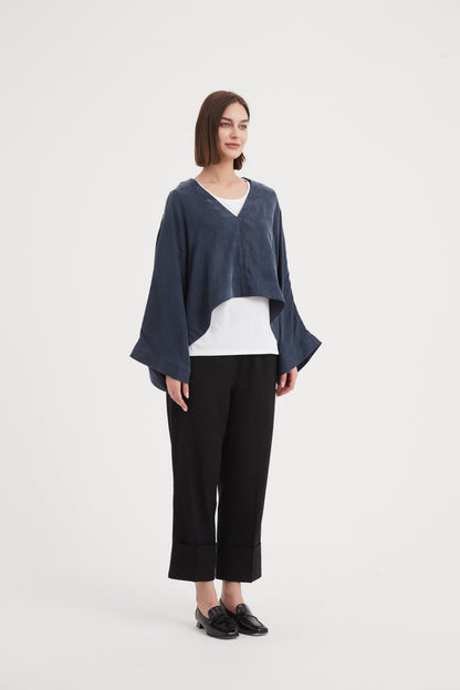 Tirelli V-Neck Oversized Layer Top