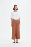 Tirelli Wide Leg linen Trousers-Tirelli-White finn