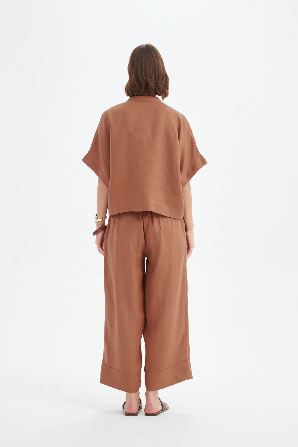 Tirelli Button Linen Shirt-Tirelli-White finn