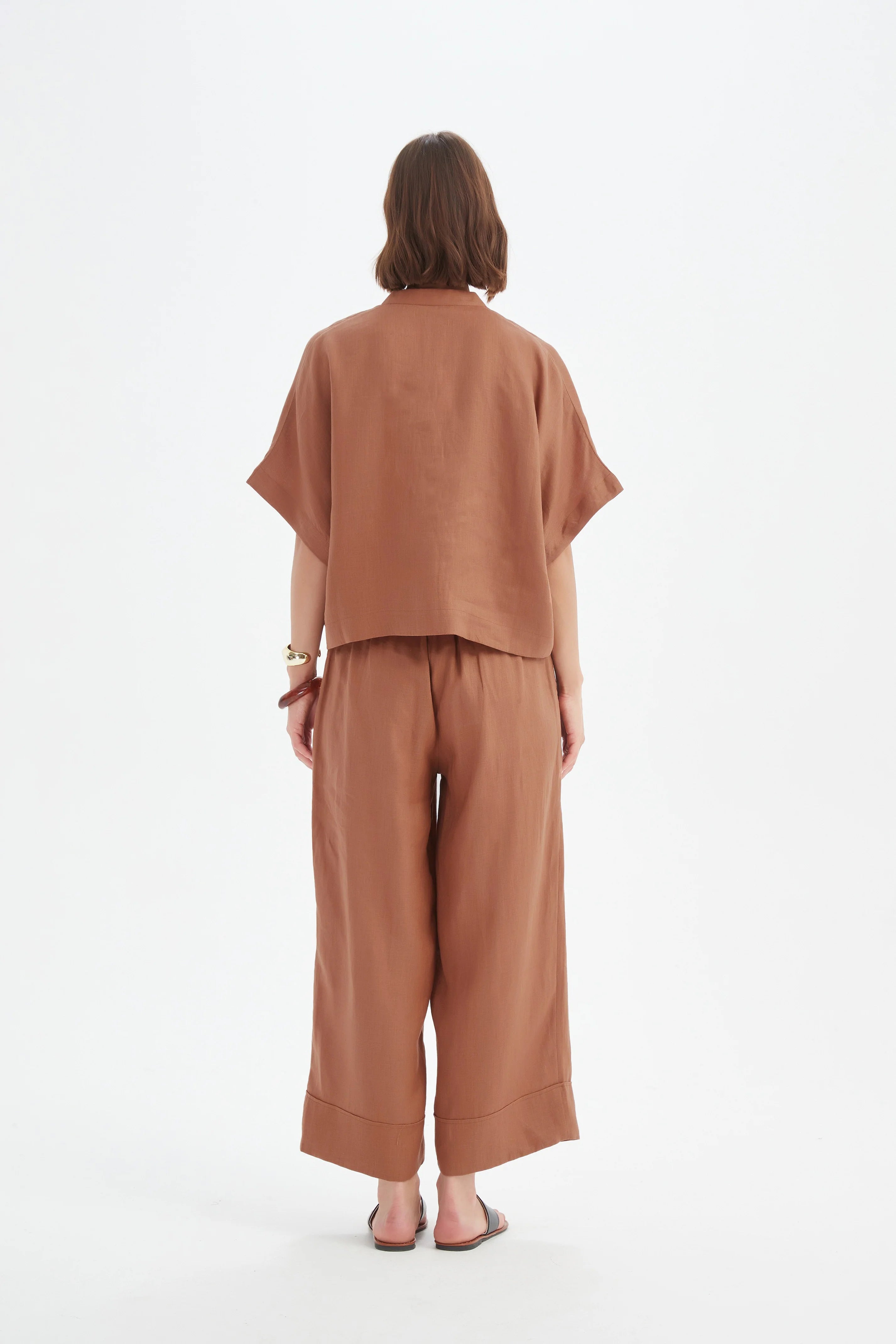 Tirelli Button Linen Shirt-Tirelli-White finn