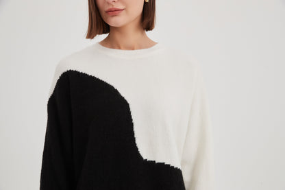 Tirelli Wave Detail Contrast Knit