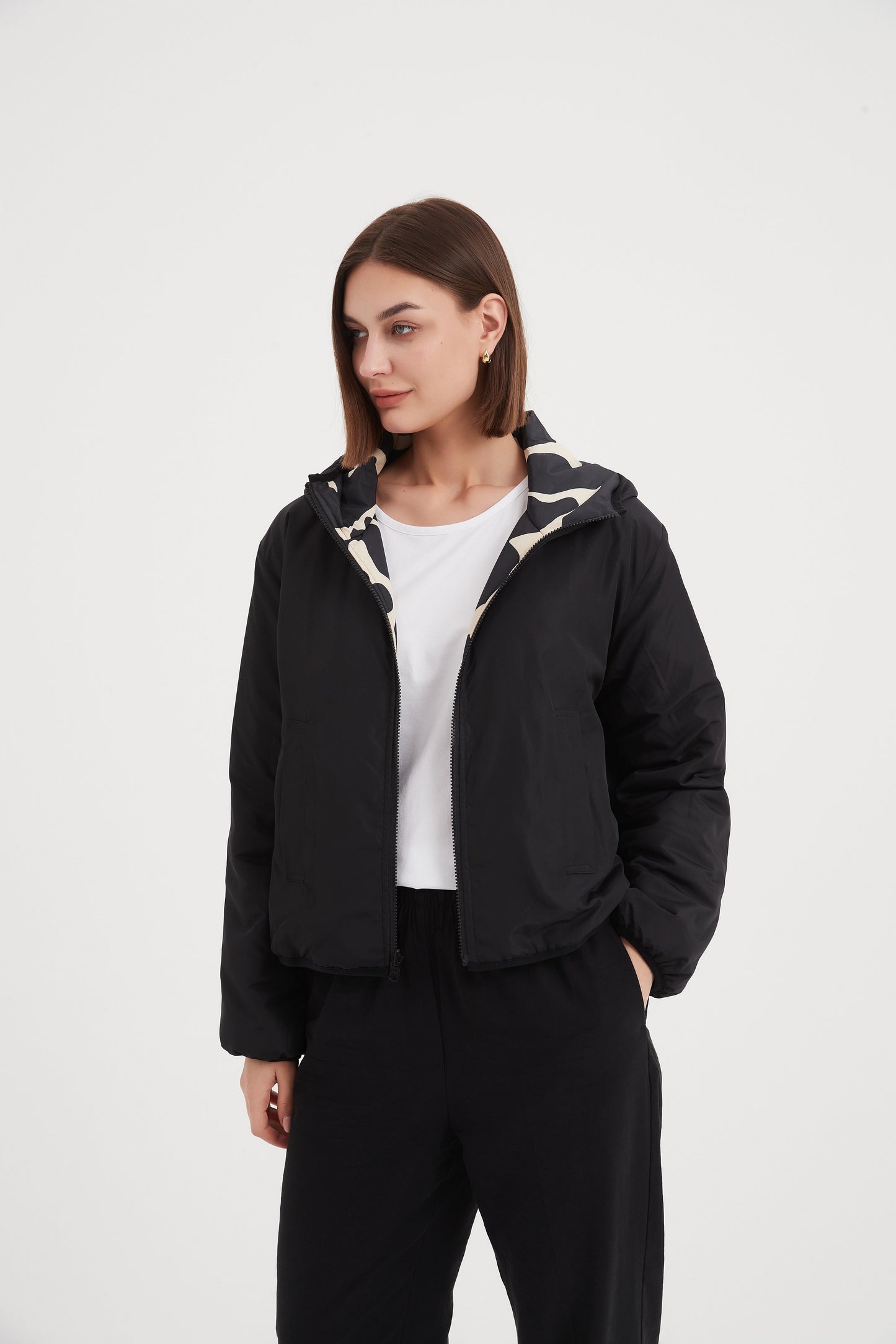 Tirelli Reversible Print Puffer Jacket