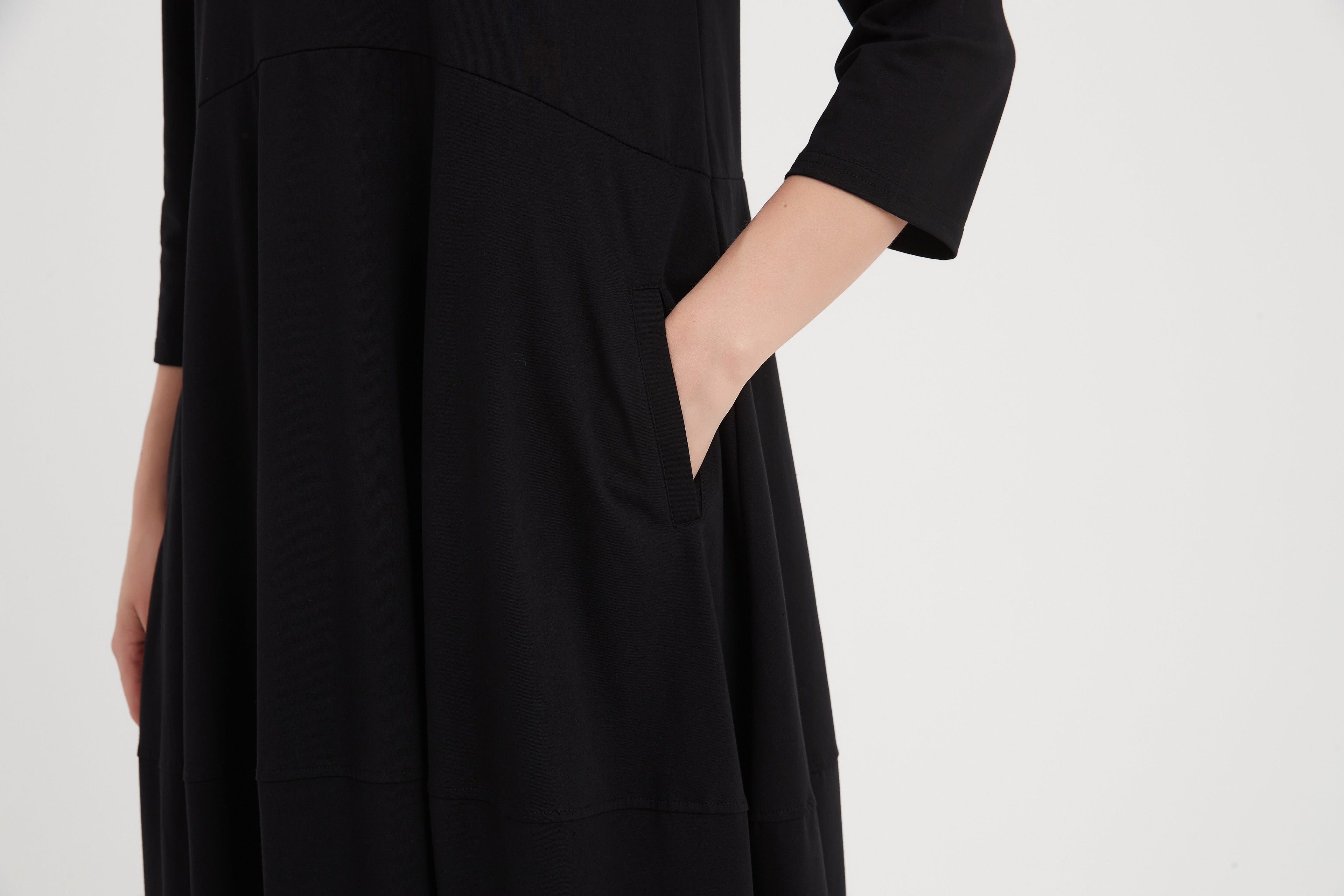 Tirelli Ovoid Jersey Dress-Dress-White finn