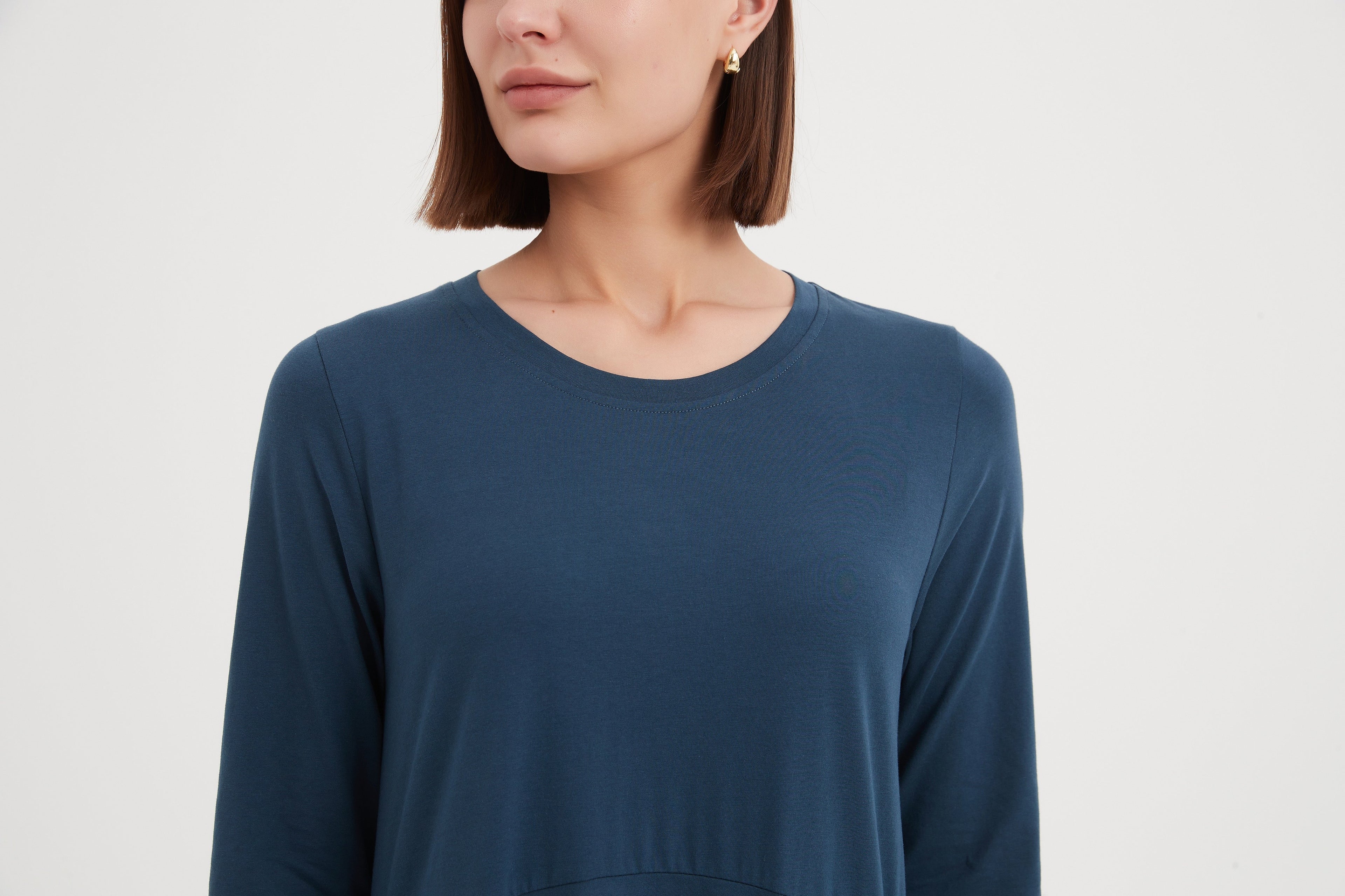 Tirelli Ovoid Jersey Dress-Dress-White finn