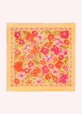 Powder Cotton Bandana - Sketched Florals - Mustard-Scarf-White finn