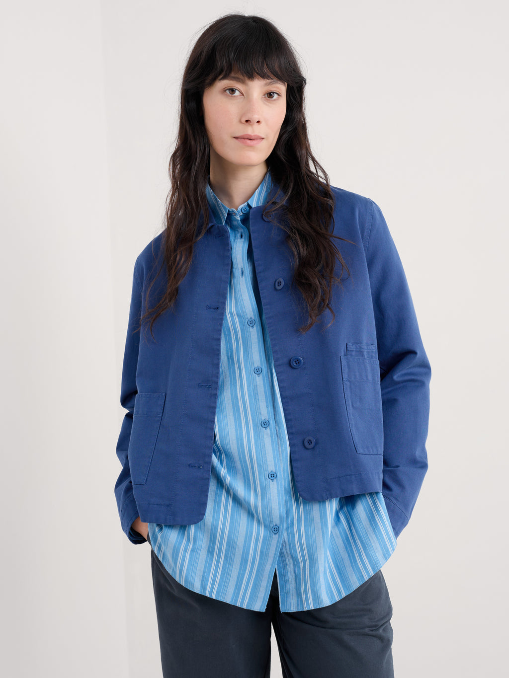 Seasalt Coombe Lane Jacket-White finn