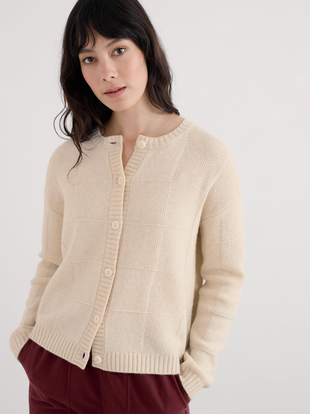 Seasalt Coweth Cardigan - Limestone-Seasalt-White finn
