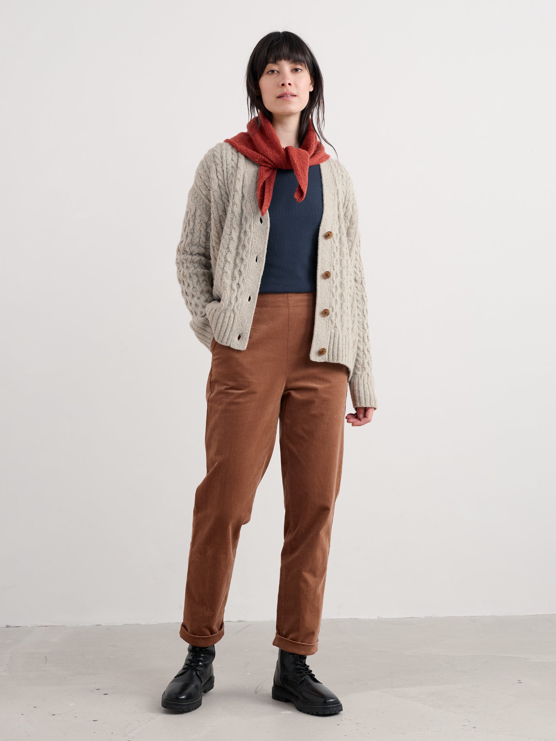 Seasalt Crackington Trouser-White finn -White finn