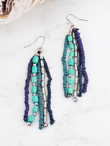 DROP BEAD EARRINGS DC1409OR