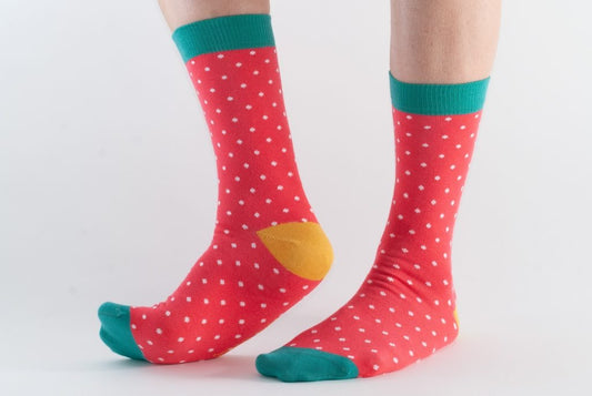 Red Spot Bamboo Socks