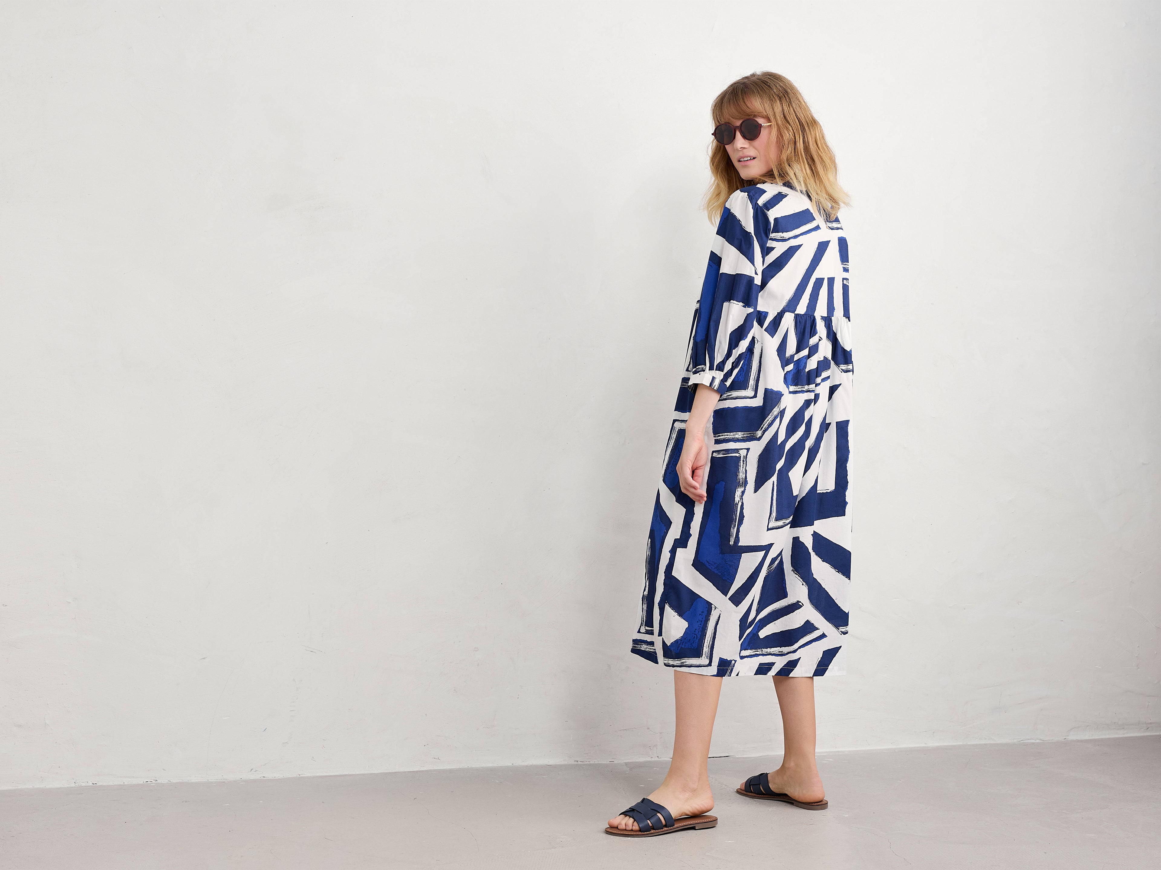 Seasalt Earth Colours Dress-Dress-White finn