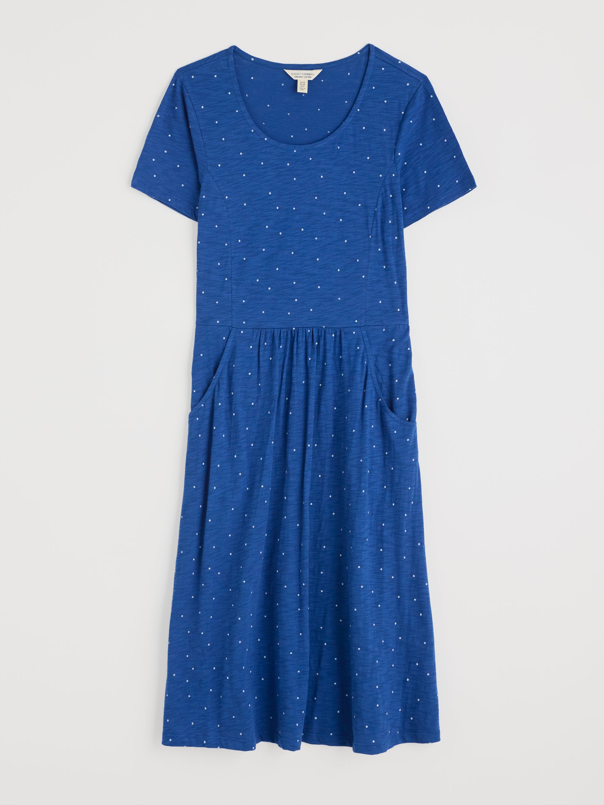 Seasalt Enor Dress Speckle Bright Marine