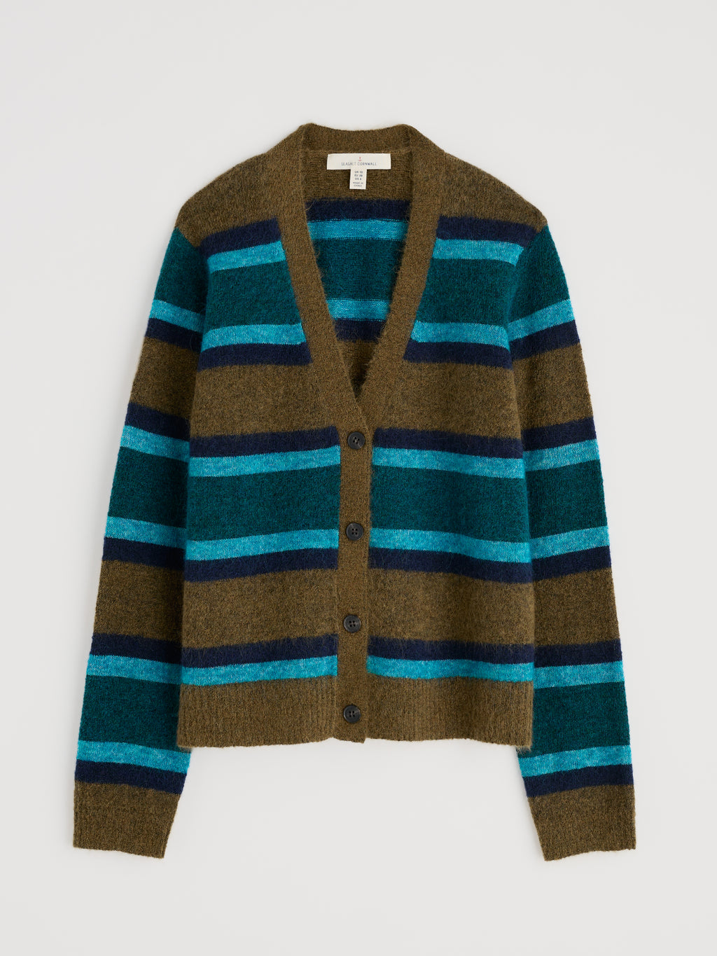 Seasalt Etching V-Neck Cardigan-Seasalt-White finn