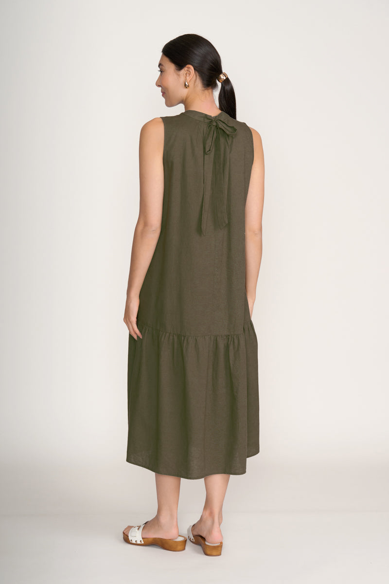 Foil To The Max Palm Leaf Dress