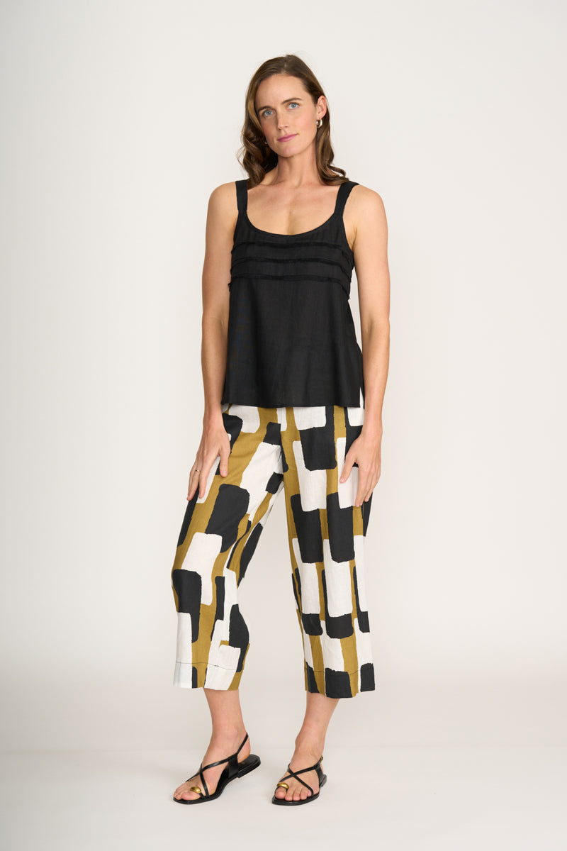 Foil Jubilent Pant Art Box Trouser-Foil-White finn