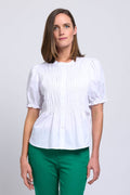 Foil Insert Here Top White-Shirts & Tops-White finn