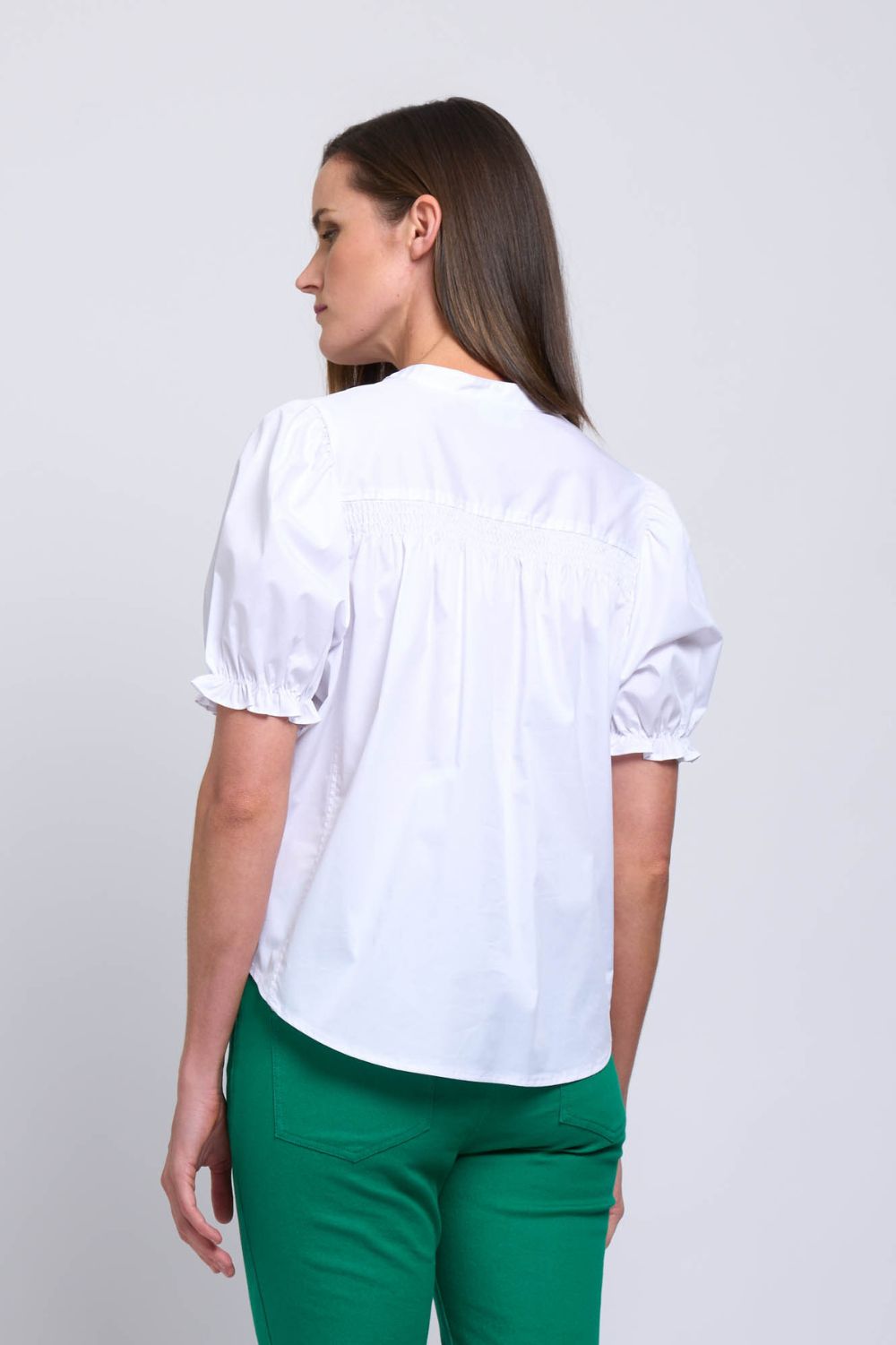 Foil Insert Here Top White-Shirts & Tops-White finn