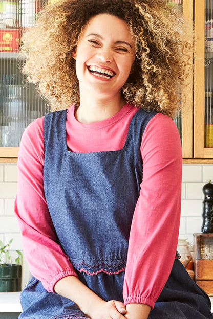 Gathered Cuff Crew Neck Jersey Tee