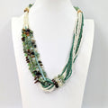 LUXURY BEADED NECKLACE HZ060N-TURQ-Necklace-White finn