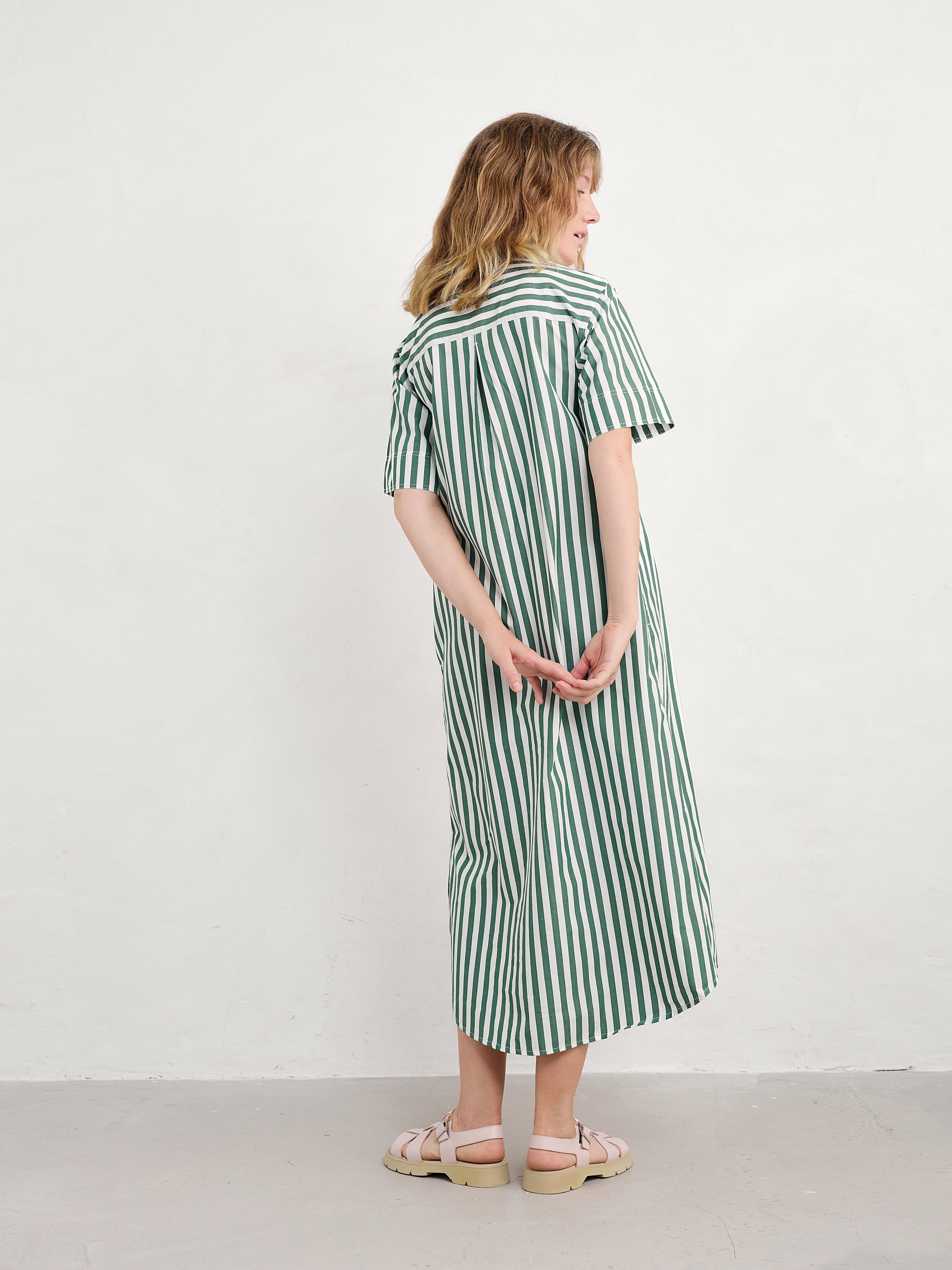 Seasalt Harbour Movement Organic Cotton Dress-Dress-White finn