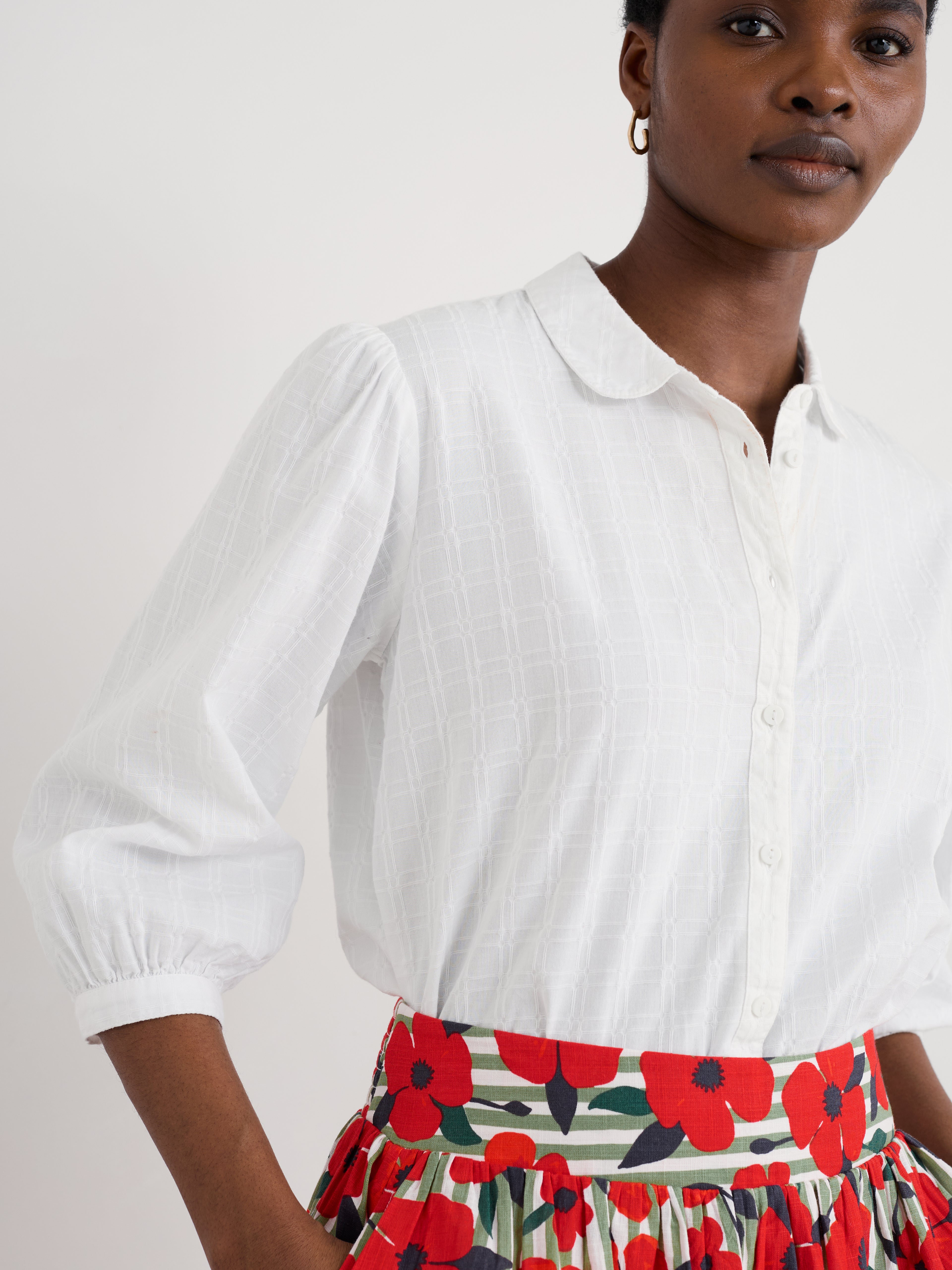 Seasalt Hope Cottage Blouse-Shirts & Tops-White finn