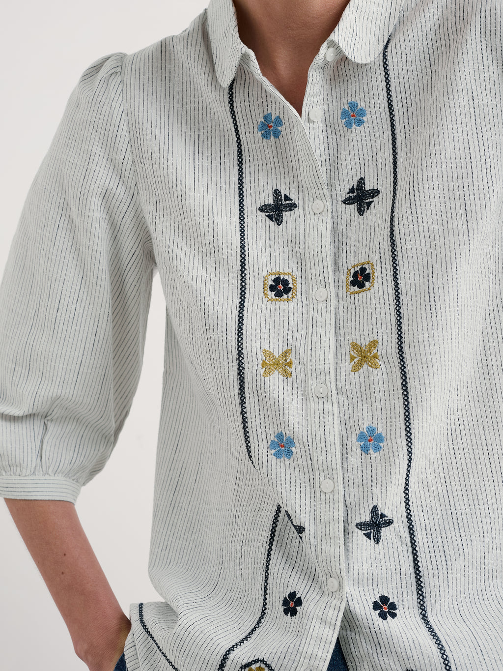 Seasalt Hope Cottage Embroidered Blouse