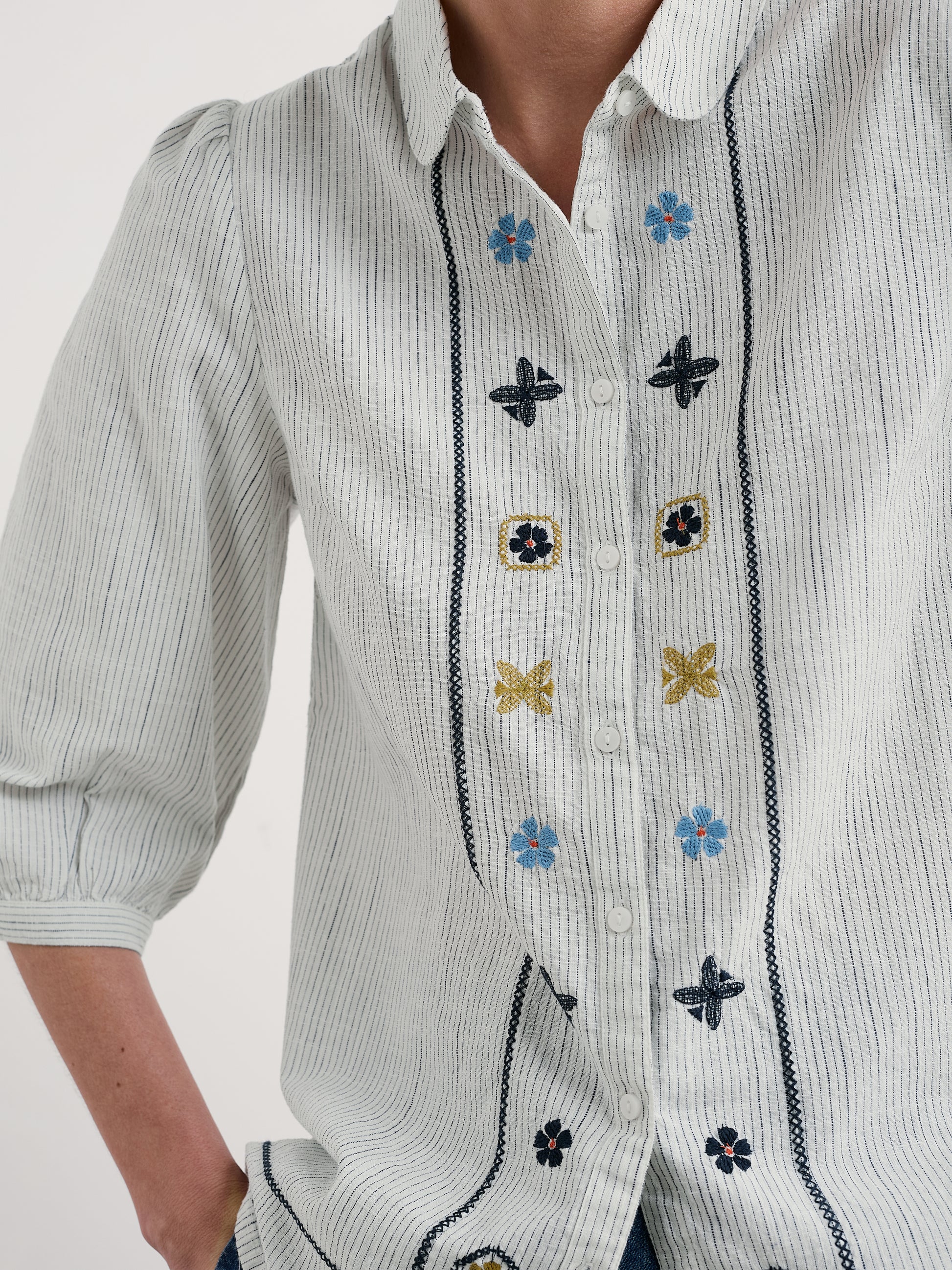 Seasalt Hope Cottage Embroidered Blouse