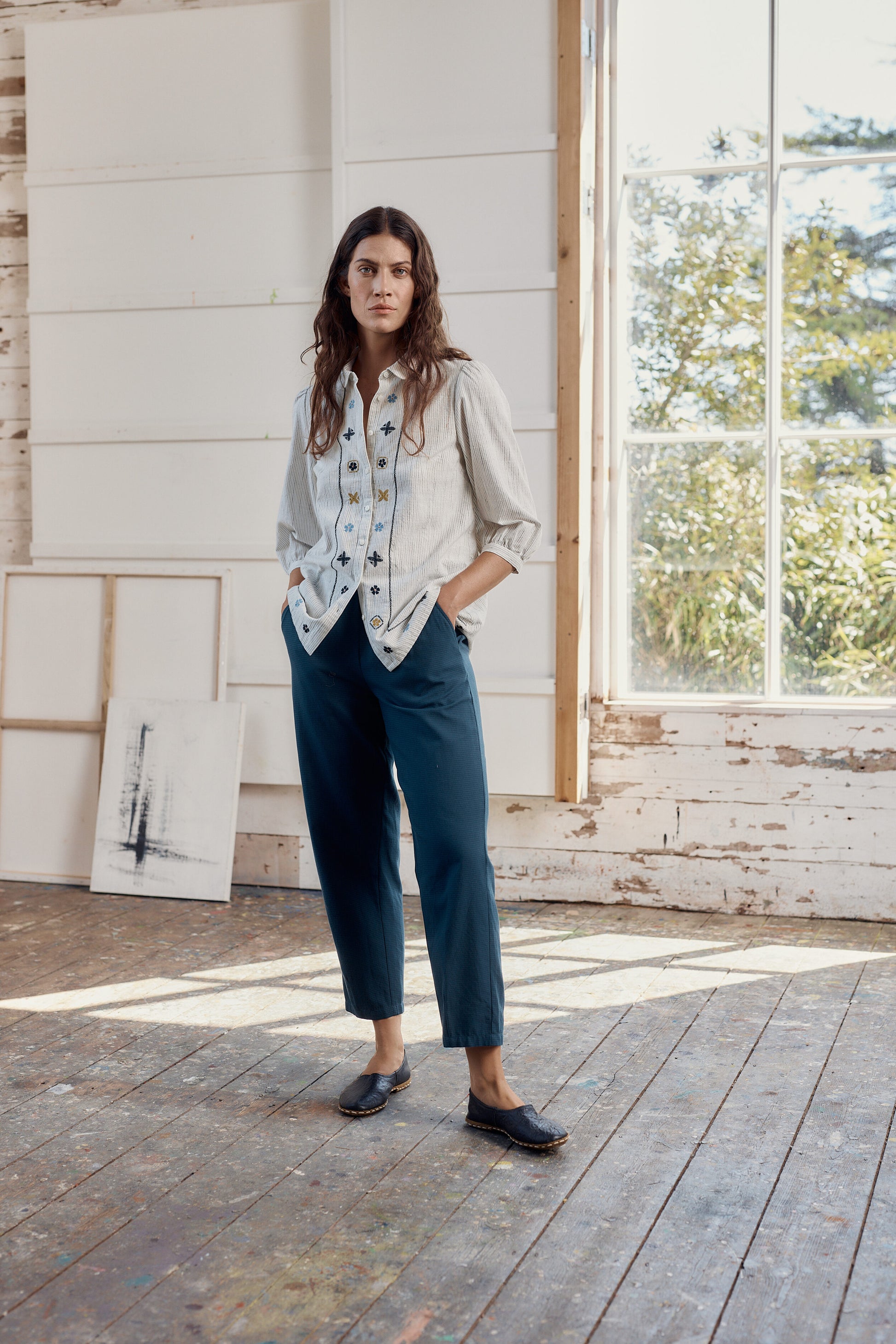 Seasalt Hope Cottage Embroidered Blouse